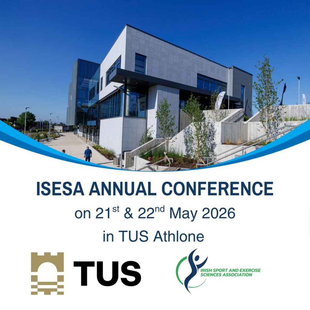 The Irish Sport and Exercise Sciences Association ('ISESA') held their first ever annual conference in SETU Waterford on 22 and 23 May, in front of over 200 delegates.