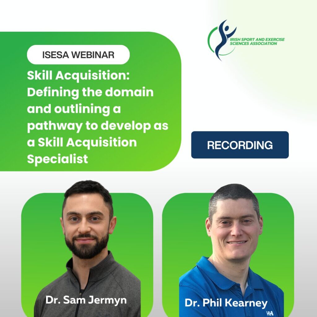 This webinar defined the sport science discipline of Skill Acquisition, outlined the scope of practice of a Skill Acquisition Specialist and presented a model to guide applied practice.