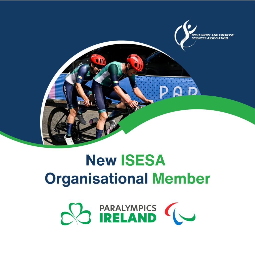 We are delighted to announce that Paralympics Ireland has become an Organisational Member.